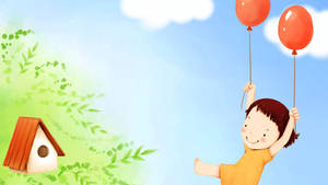 पूर्वावलोकन वॉलपेपर बेबी, पक्षीघर, गेंदें, चित्र — क्रोमबुक वॉलपेपर