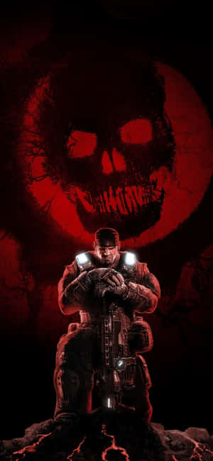 iPhone X Gears Of War 5 बैकग्राउंड — Realme Narzo 100x वॉलपेपर
