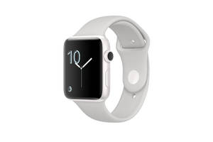 एप्पल वॉच साफ़ सिग्नेचर व्हाइट बेज़ल वॉलपेपर — Apple Watch वॉलपेपर