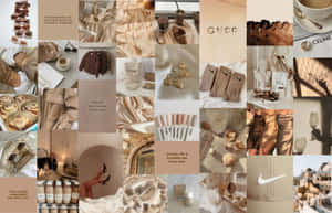 एस्थेटिक बेज बैकग्राउंड — मैकबुक एयर M4 वॉलपेपर