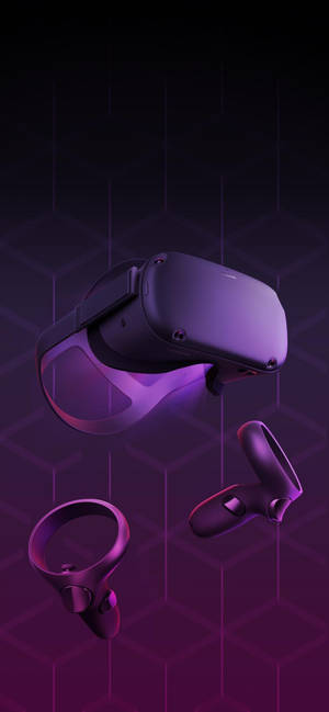 Oculus Quest 2 बैंगनी अमूर्त कला वॉलपेपर — आईफोन 14 प्रो वॉलपेपर