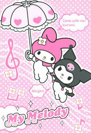 कुरोमी और माई मेलोडी एक साथ पल बिताते हुए — श्याओमी मिक्स वॉलपेपर