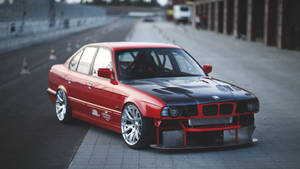 लाल E46 फुल एचडी BMW