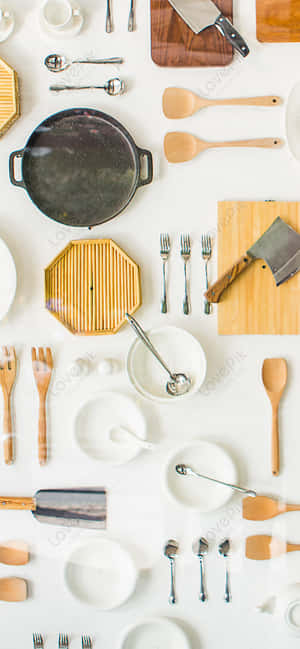 एंड्रॉइड किचन बैकग्राउंड — वीवो T5e वॉलपेपर