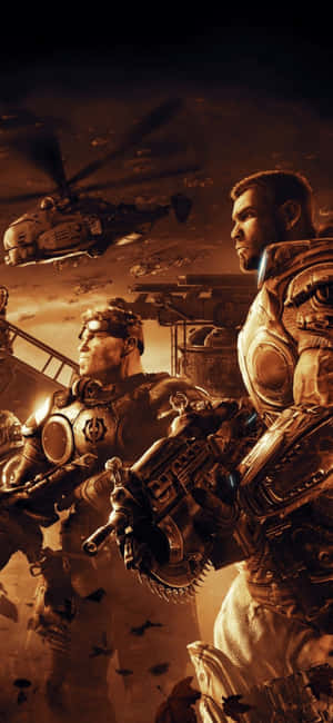 iPhone X Gears Of War 5 बैकग्राउंड — आईफोन 16 प्रो वॉलपेपर