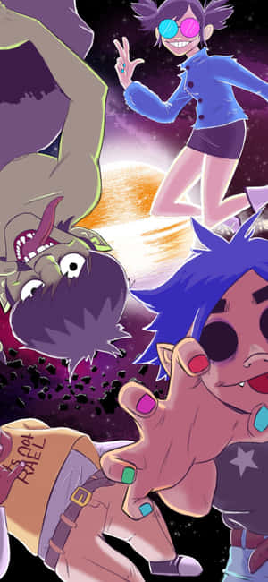Gorillaz Iphone [वॉलपेपर] — ओप्पो K13x वॉलपेपर