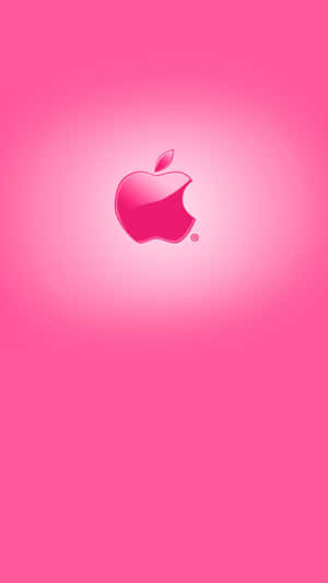 चमकदार गुलाबी लोगो वाला अद्भुत Apple HD iPhone वॉलपेपर — iPhone गुलाबी सौंदर्य वॉलपेपर