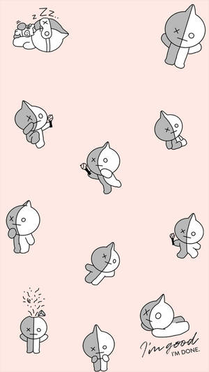 चार्मिंग वैन BT21 वॉलपेपर — सिंपल वॉलपेपर