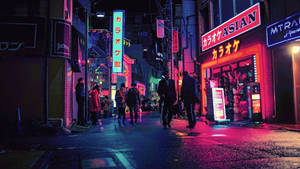जापान 4K नियॉन लाइट्स — Japan GIF वॉलपेपर
