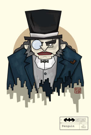 डार्क नाइट का पेंगुइन से सामना — ओप्पो पैड मिनी वॉलपेपर