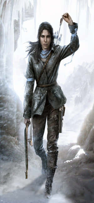 Iphone Xs Max Rise Of The Tomb Raider पृष्ठभूमि — गैलेक्सी A55 वॉलपेपर