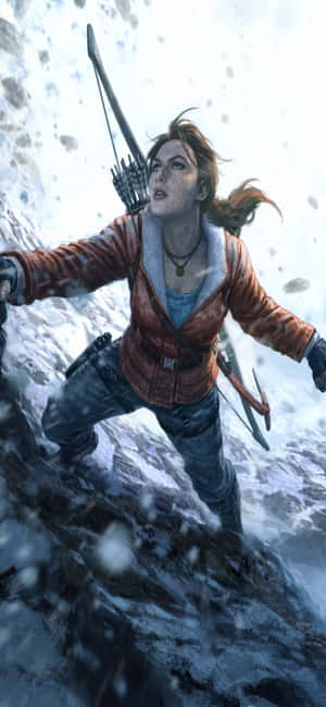 Iphone Xs Max Rise Of The Tomb Raider पृष्ठभूमि — गैलेक्सी A54 वॉलपेपर