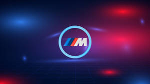नीला लाल रोशनी BMW M लोगो — BMW वॉलपेपर