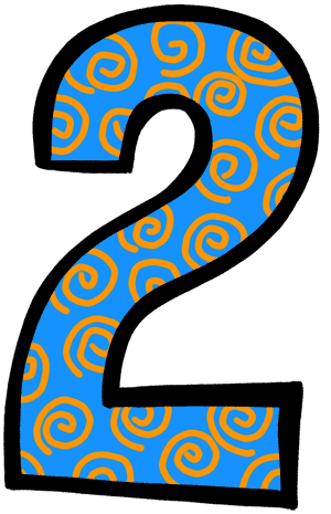 नीला स्वरल पैटर्न नंबर 2