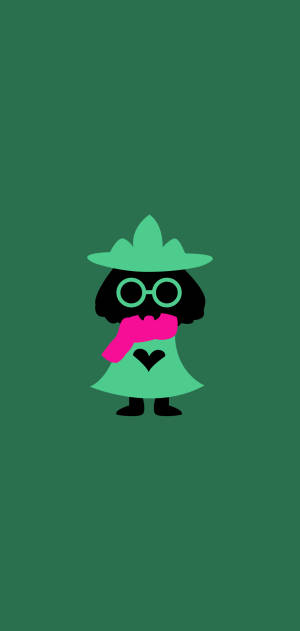 न्यूनतम Ralsei वॉलपेपर — आईफोन 14 प्लस वॉलपेपर
