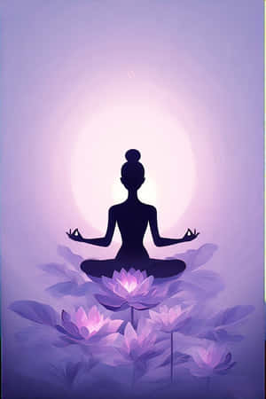 लैवेंडर, ग्रेडिएंट, कमल के फूल, शांतिदायक, प्रशांत, डिजिटल आर्ट, 4K — कमल का फूल वॉलपेपर