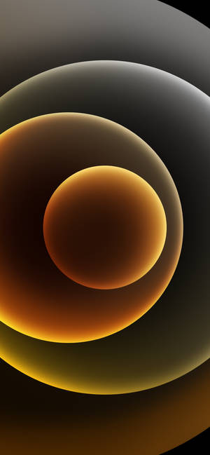 पीले गोले iPhone 12 वॉलपेपर — 1320x2868 वॉलपेपर