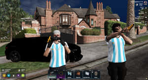 GTA 5, गैंग, अर्जेंटीना, कार, शर्ट पीएनजी, आभा, भाई