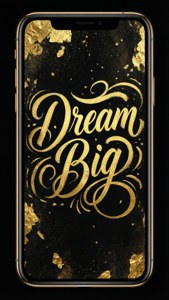 गोल्ड फ़ॉइल टाइपोग्राफी वॉलपेपर के साथ iPhone 11