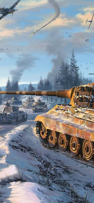 iPhone Xs Tanks बैकग्राउंड — Vivo X500 Pro वॉलपेपर