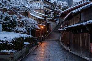 बर्फीला क्योटो जापान 4k — Japan GIF वॉलपेपर