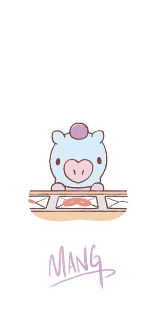 मंग Bt21 आर्टवर्क वॉलपेपर — आईफोन 18 प्रो मैक्स वॉलपेपर