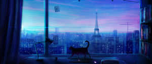 एनीमे रूम बैकग्राउंड — 3440x1440 वॉलपेपर
