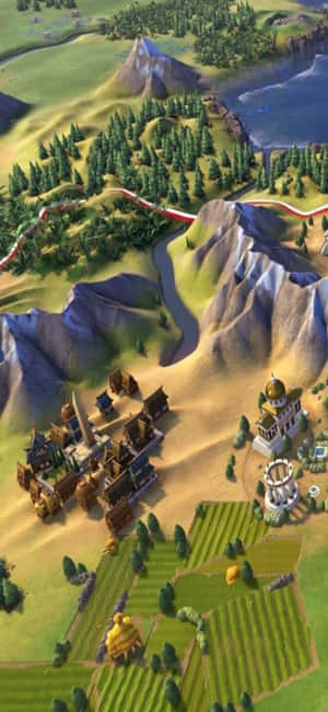 iPhone X Civilization V बैकग्राउंड — नुबिया A76 वॉलपेपर