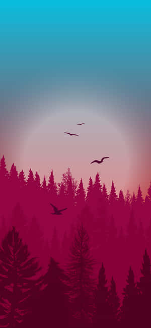 Night Forest — पिक्सल 8 वॉलपेपर