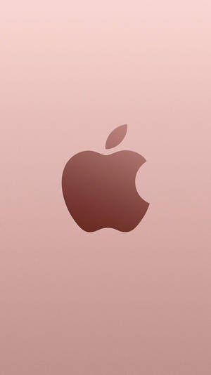 रोज़ गोल्ड Apple लोगो iPhone SE — आईफोन एसई वॉलपेपर