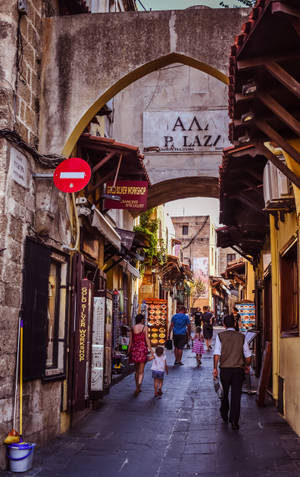 रोड्स ओल्ड टाउन सड़क — 荣耀 Pad 20 Pro वॉलपेपर