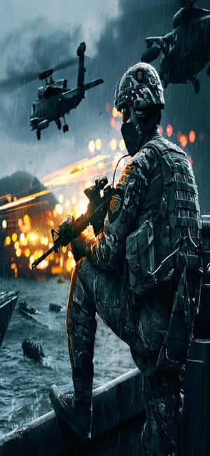 Iphone Xs Max Battlefield 4 पृष्ठभूमि — गैलेक्सी F वॉलपेपर