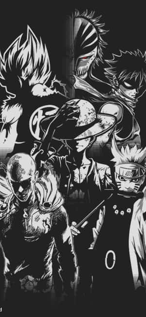 Luffy Black And White — Redmi Note 14S वॉलपेपर