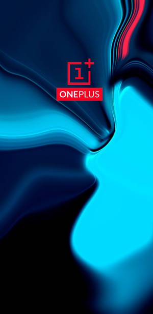 OnePlus 9R लोगो के साथ नीला एब्स्ट्रैक्ट — एब्स्ट्रैक्ट वॉलपेपर