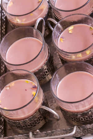 शानदार गुलाबी चाय फ्लैटले — ओप्पो पैड मिनी वॉलपेपर