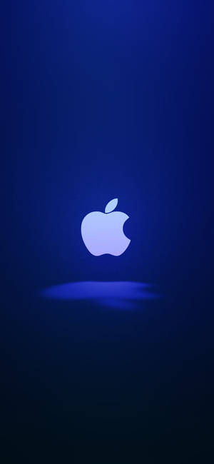 सफेद जली हुई एप्पल लोगो iPhone — गैलेक्सी S26 अल्ट्रा वॉलपेपर