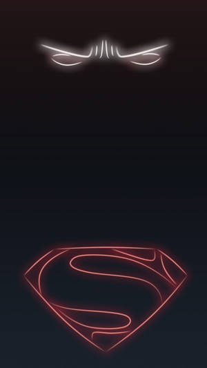 सुपरमैन लोगो नियॉन iPhone — नीयन आईफोन वॉलपेपर