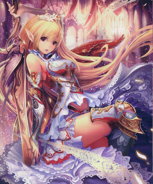 सेक्सी एनीमे फंतासी योद्धा वॉलपेपर — मोटोरोला रेज़र अल्ट्रा 2025 वॉलपेपर