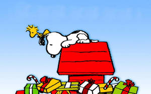स्नूपी क्रिसमस उपहार वॉलपेपर — Snoopy क्रिसमस वॉलपेपर