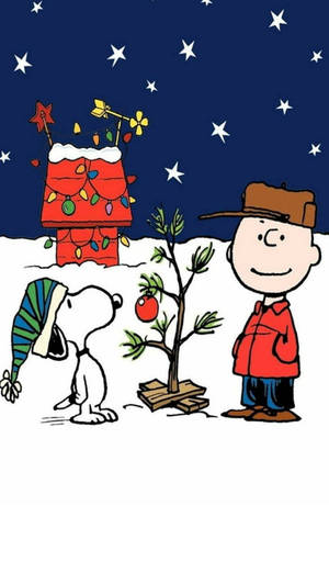 स्नूपी क्रिसमस शाम वॉलपेपर — Snoopy क्रिसमस वॉलपेपर