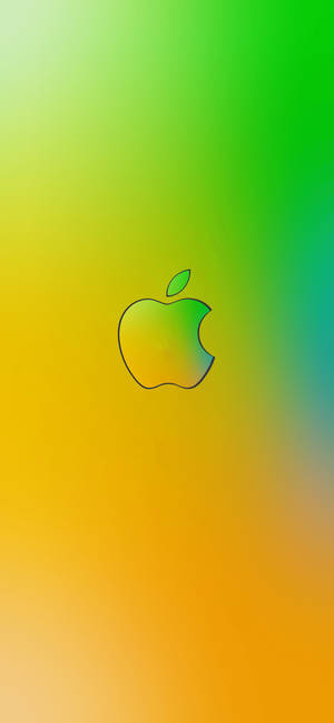 हरा-पीला Apple लोगो Iphone — गैलेक्सी S26+ वॉलपेपर