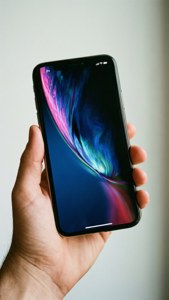 हाथ में पकड़े iPhone X की लाइफस्टाइल वॉलपेपर।